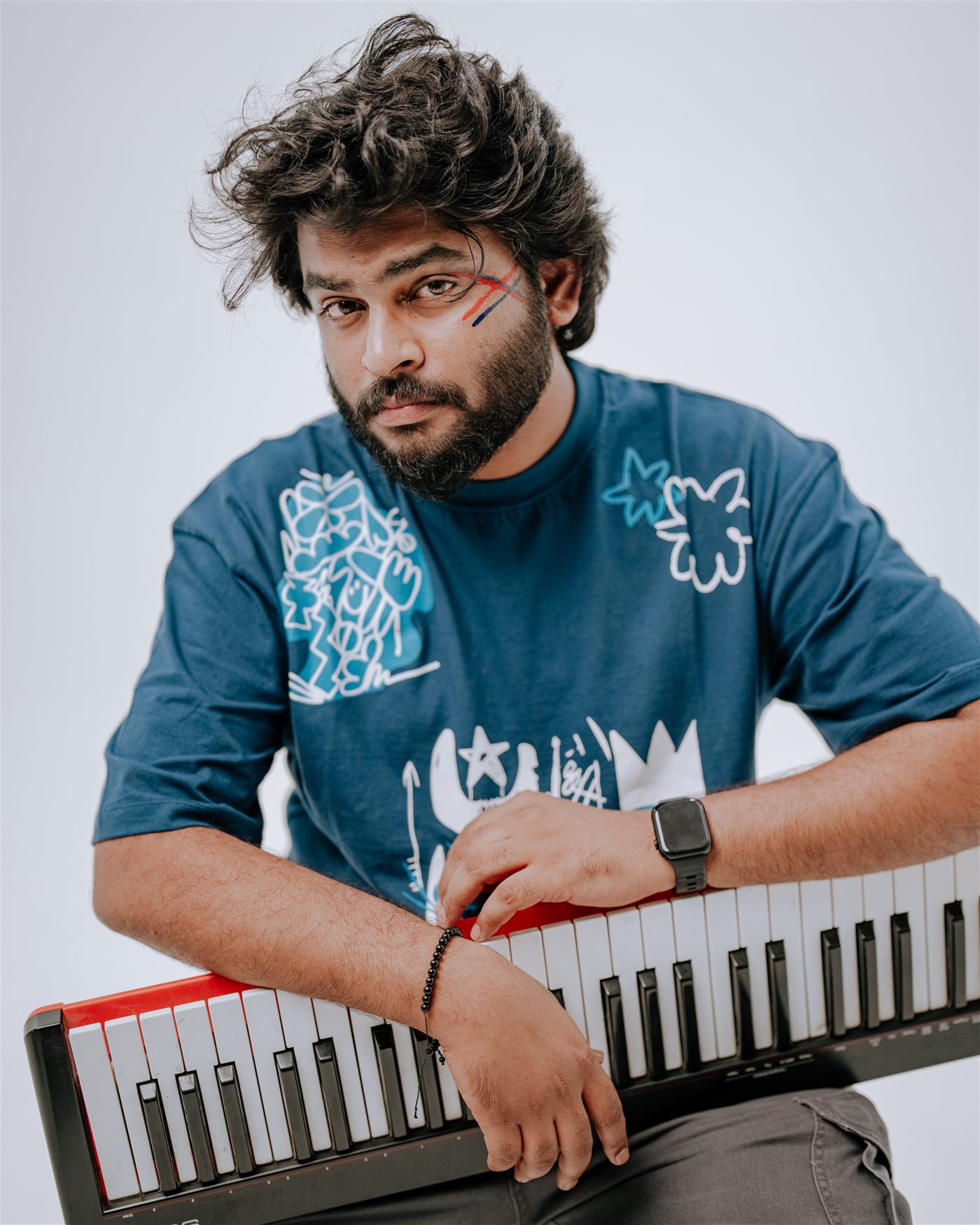 Shravan at the keyboard